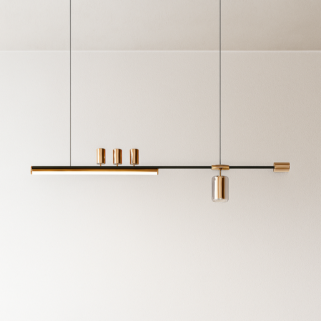 Luminária Pendente Moderna Minimalista Linear Sail