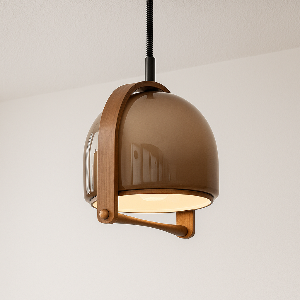 Luminária Pendente Moderna Minimalista Vidro Elbo