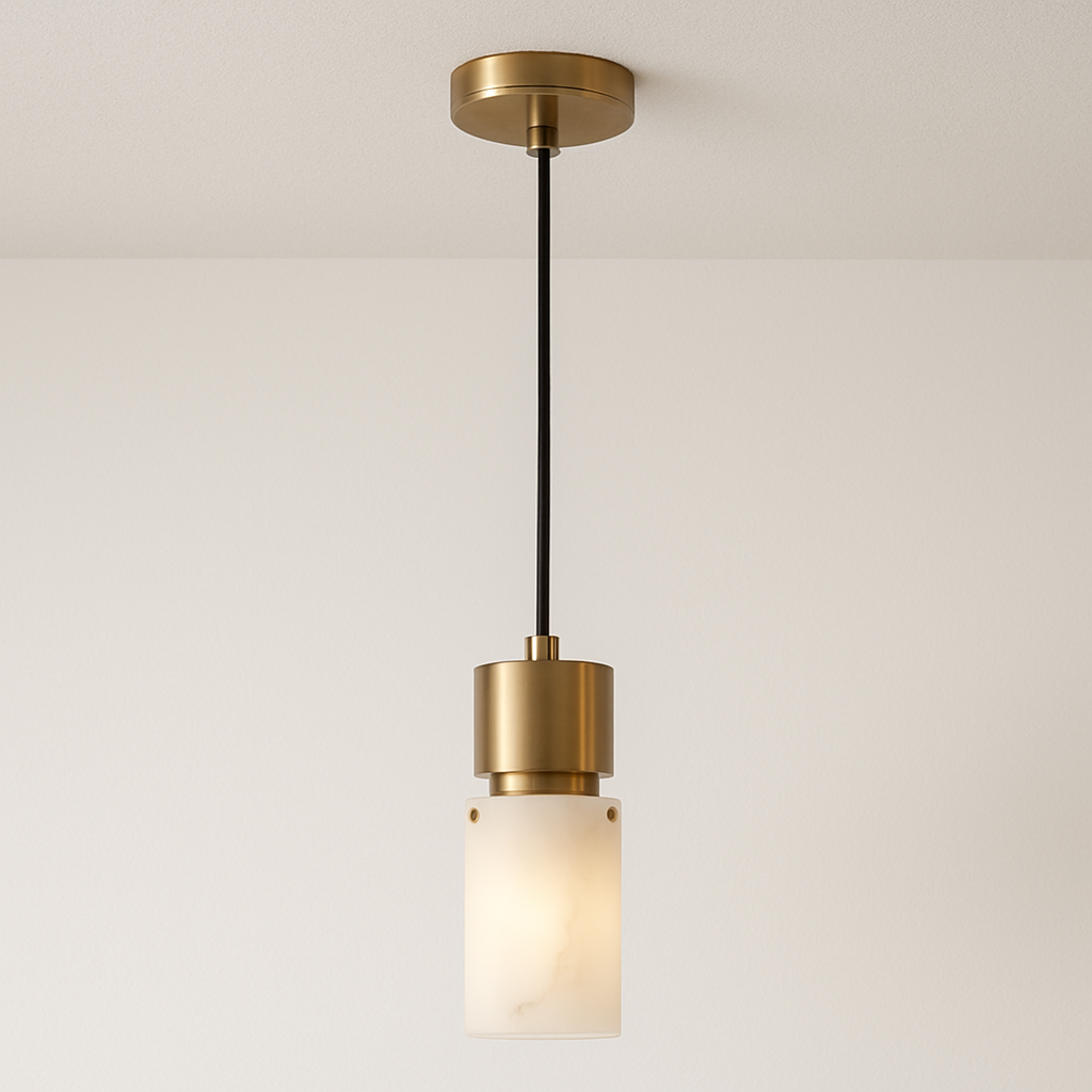 Luminária Pendente Moderna Minimalista Mármore Azzan
