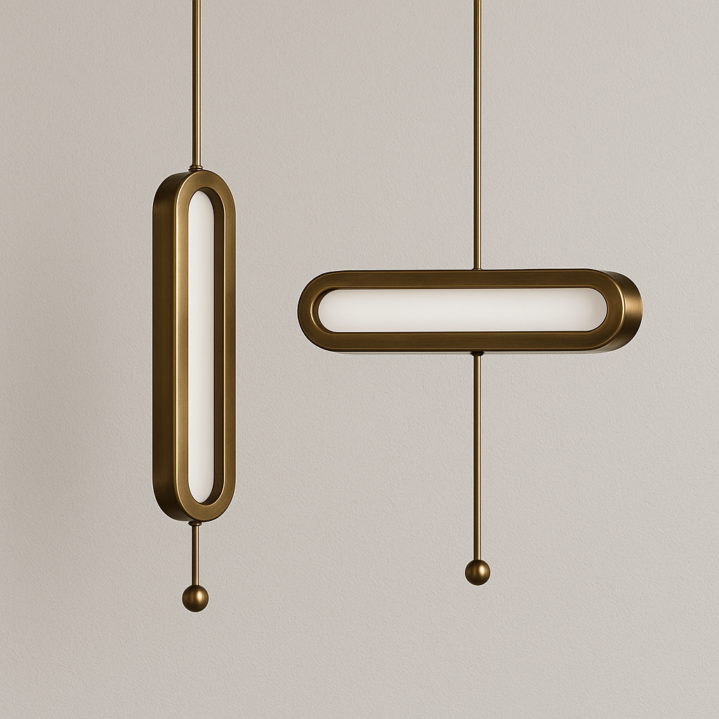 Luminária Pendente Moderna Minimalista Metal LED Artisan