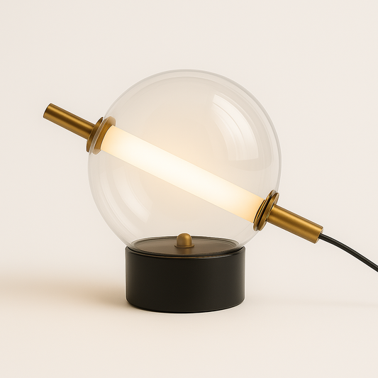 Luminária de Mesa Abajur Moderna Minimalista Globo de Vidro Ball