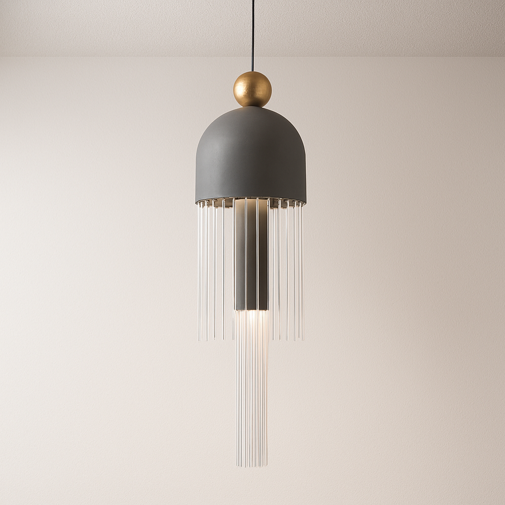 Luminária Pendente Moderno Minimalista Vidro Iggy