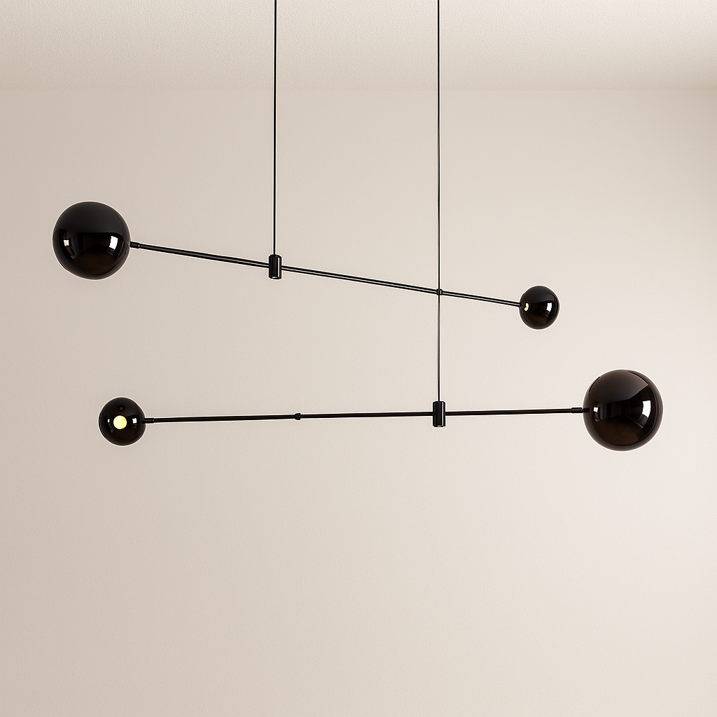Luminária Pendente Moderno Minimalista Globos de Vidro Fix