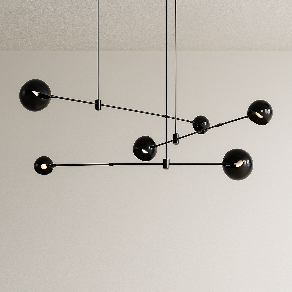 Luminária Pendente Moderno Minimalista Globos de Vidro Fix