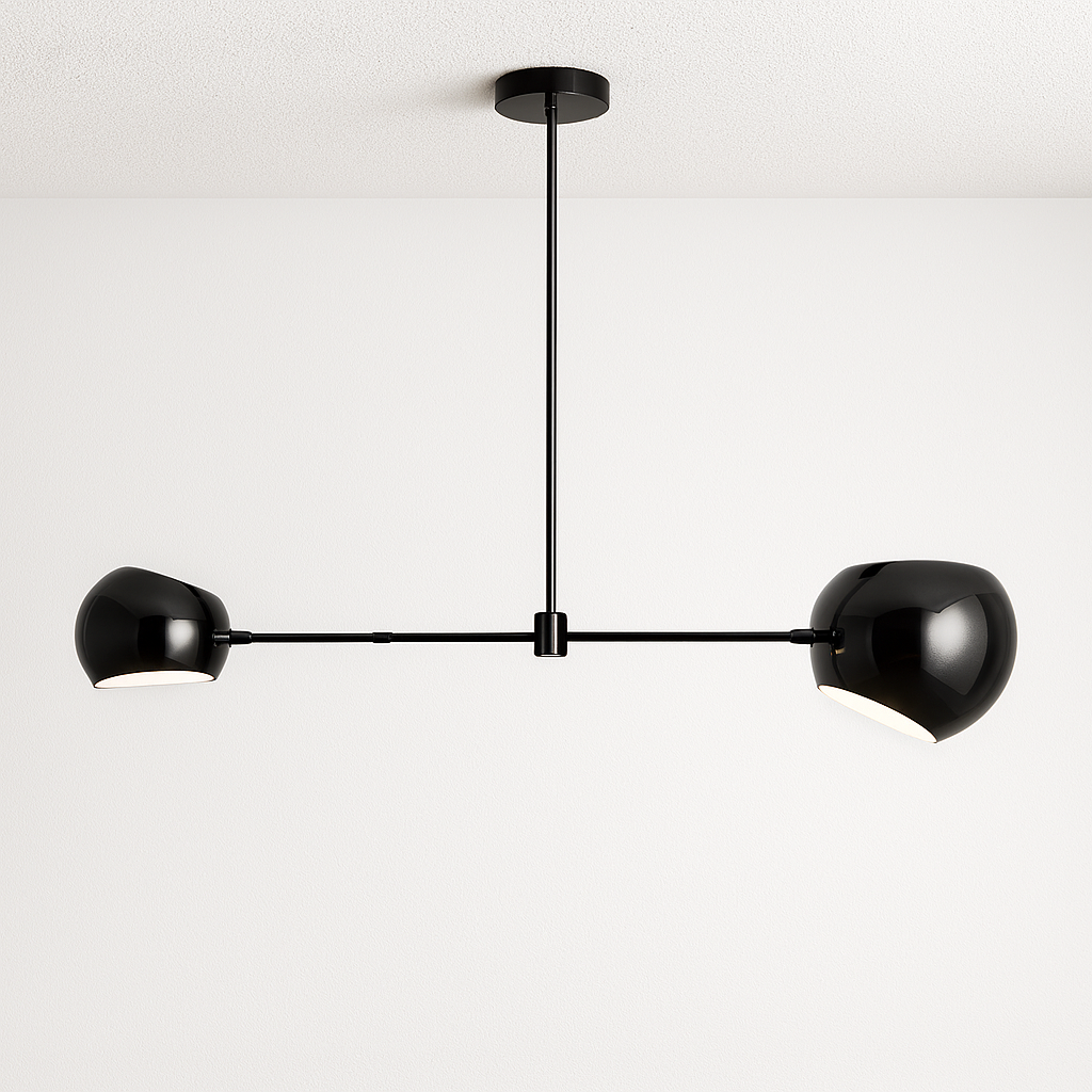 Luminária Pendente Moderno Minimalista Globos de Vidro Fix