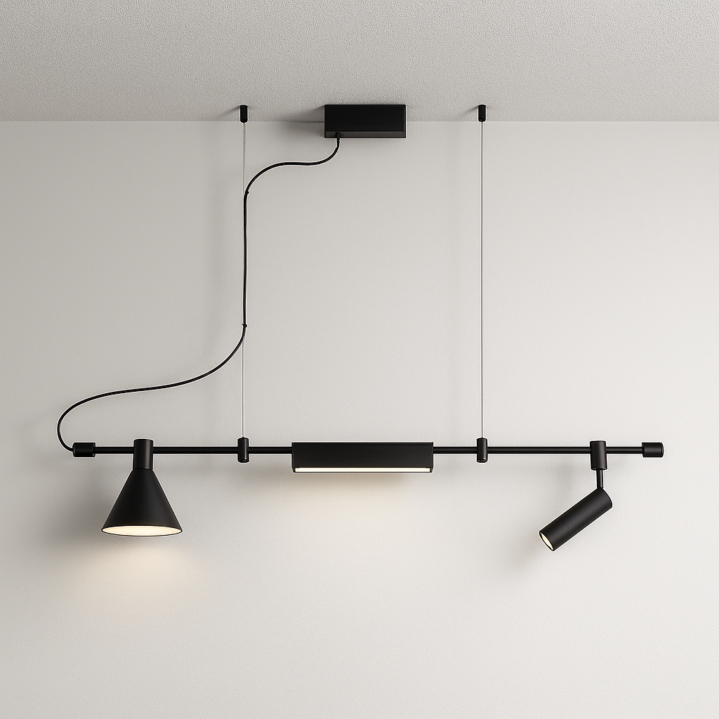 Luminária Pendente Moderna Minimalista Linear Pump