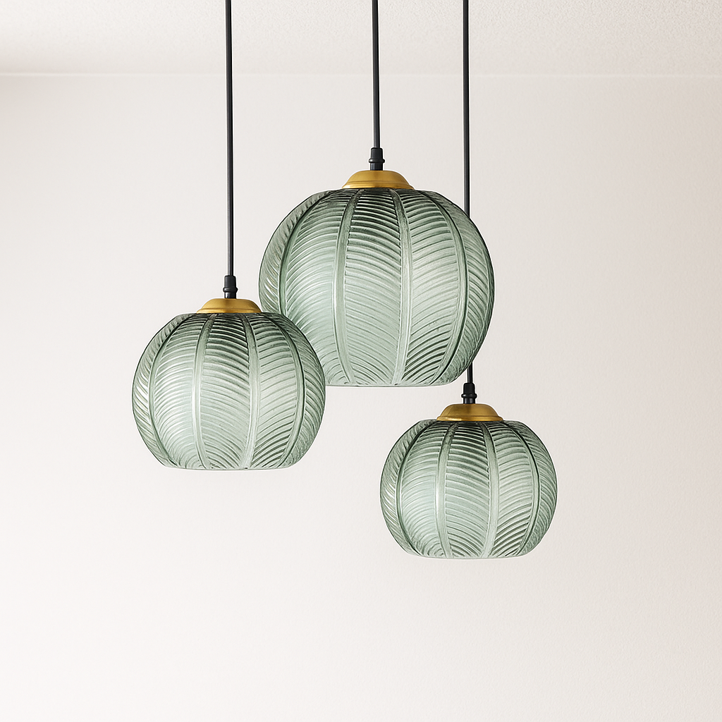 Luminária Pendente Moderno Minimalista Vidro Palm Beach