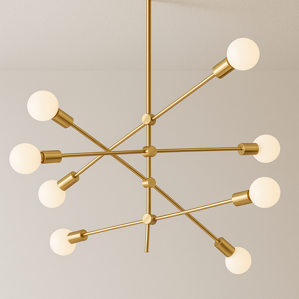 Luminária Pendente Moderno Minimalista Metal Sputnik Pole