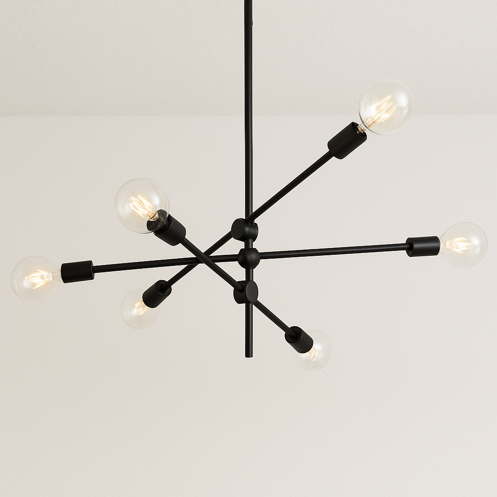 Luminária Pendente Moderno Minimalista Metal Sputnik Pole