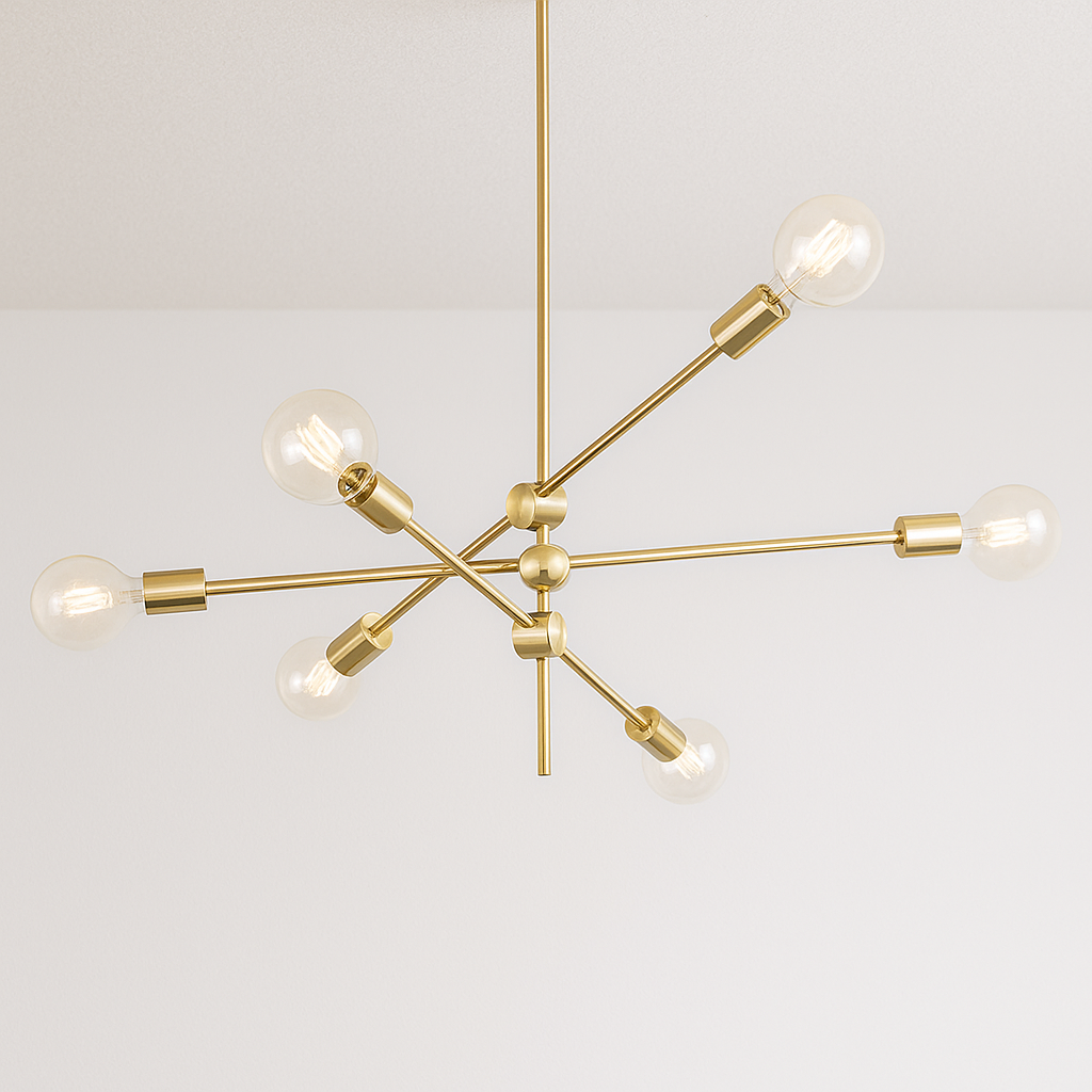 Luminária Pendente Moderno Minimalista Metal Sputnik Pole