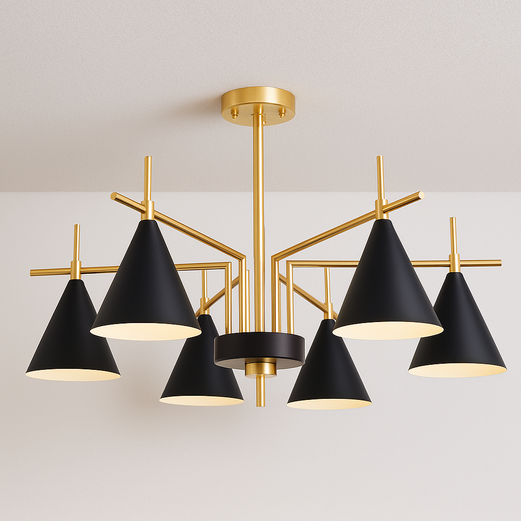 Luminária Pendente Moderna Minimalista Cúpulas Metal Oren