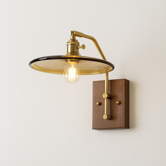 Luminária Arandela Moderna Minimalista Vidro Metal Shantal