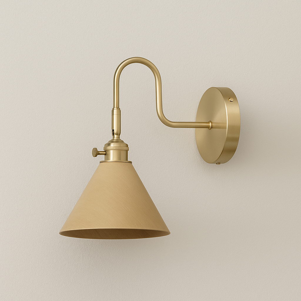 Luminária Arandela Moderna Minimalista Madeira Metal Valari