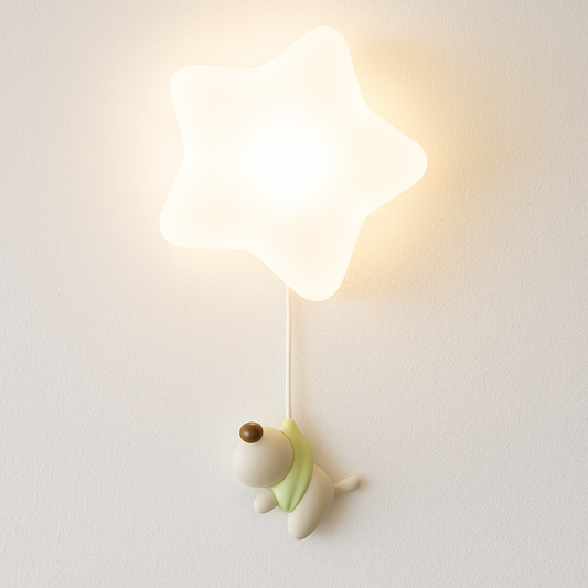 Luminária Arandela Moderna Infantil Resina Star Animals