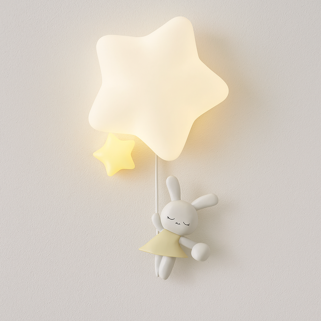 Luminária Arandela Moderna Infantil Resina Star Animals