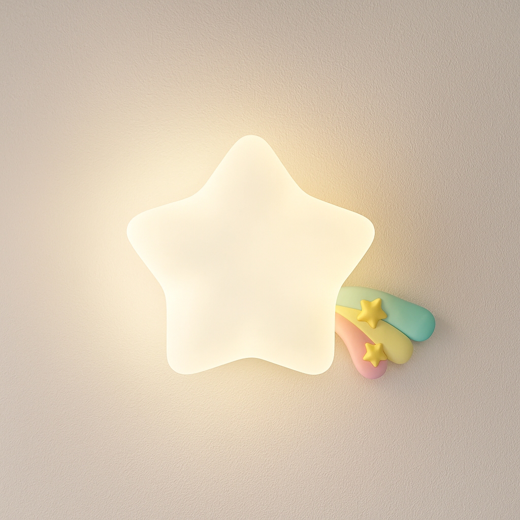 Luminária Arandela Moderna Infantil Resina Star Animals