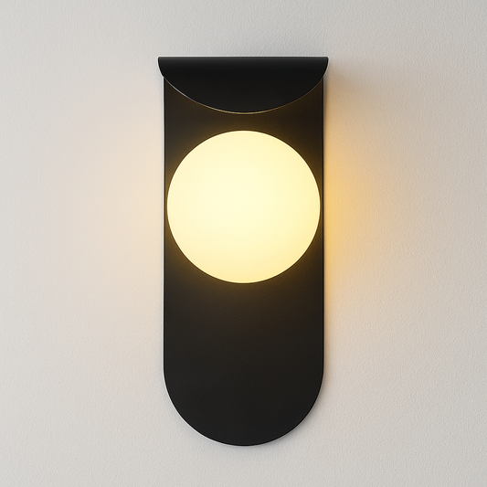 Luminária Arandela Moderna Minimalista Metal Vidro Bazile