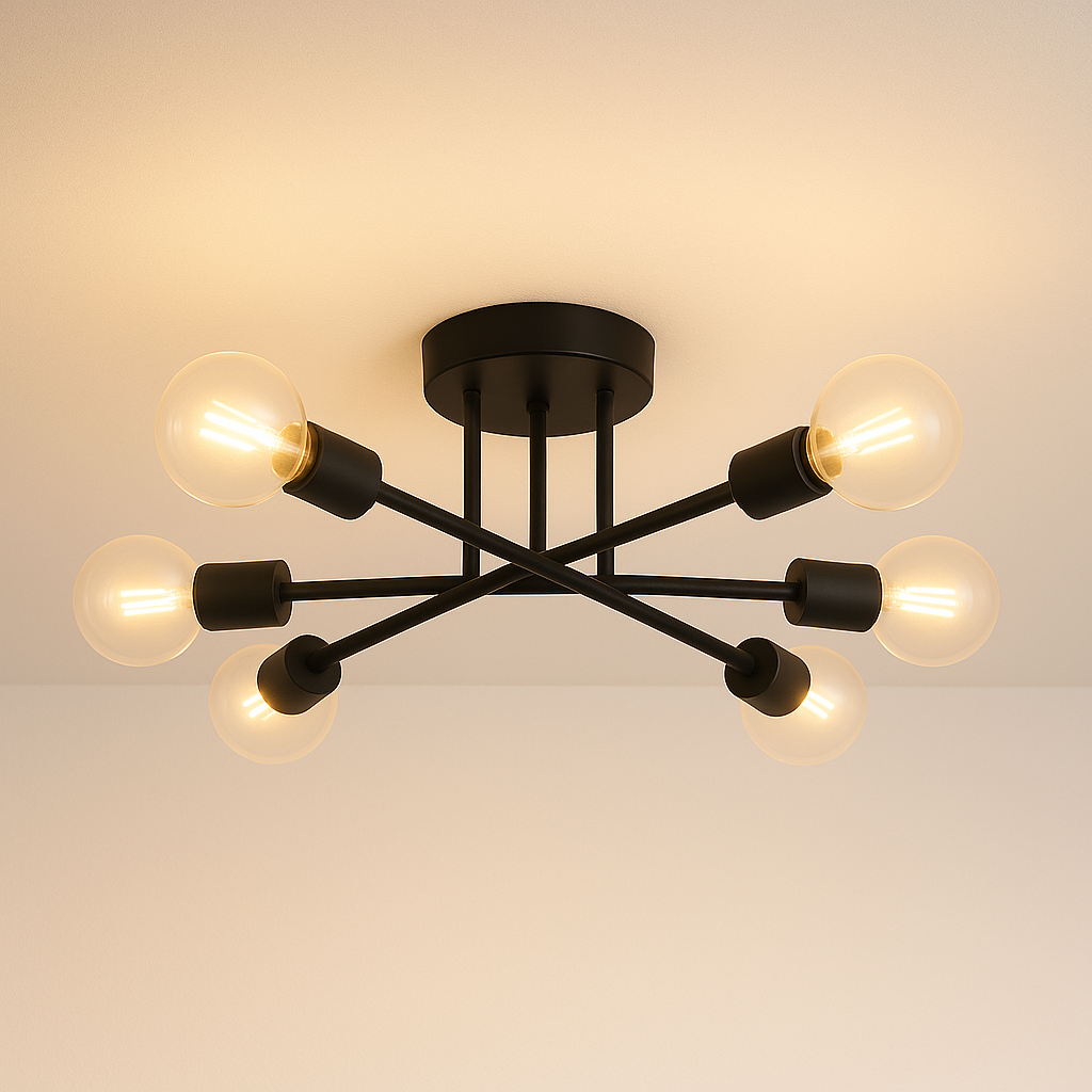 Luminária Plafon de Sobrepor Moderno Minimalista Sputnik