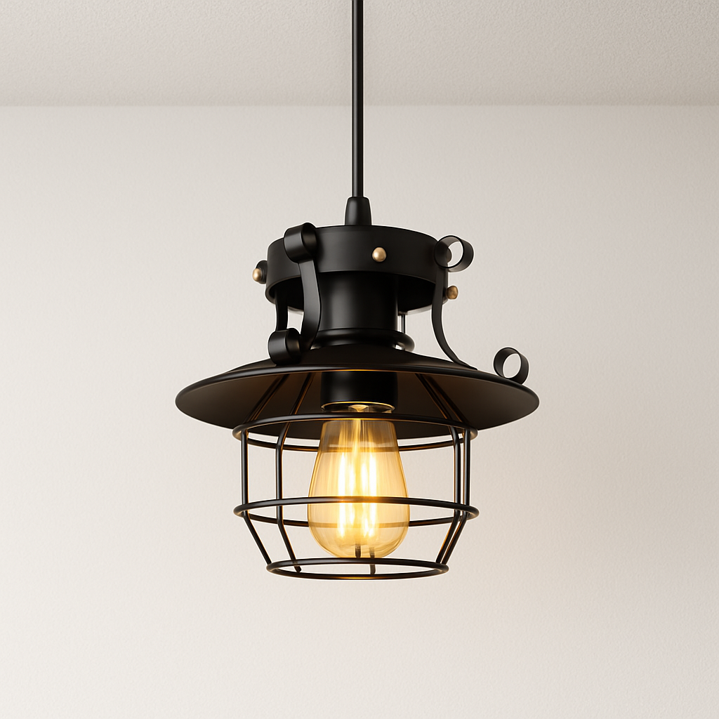 Luminária Pendente Industrial Vintage Retrô Hat