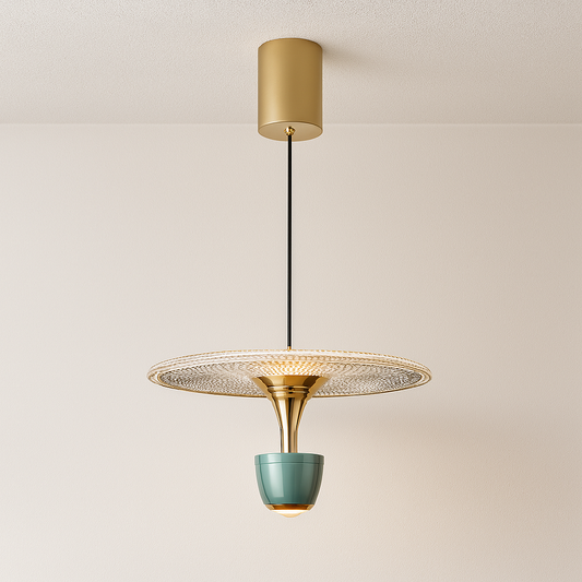 Luminária Pendente Moderna Minimalista LED Acrílico Metal Kimiatto