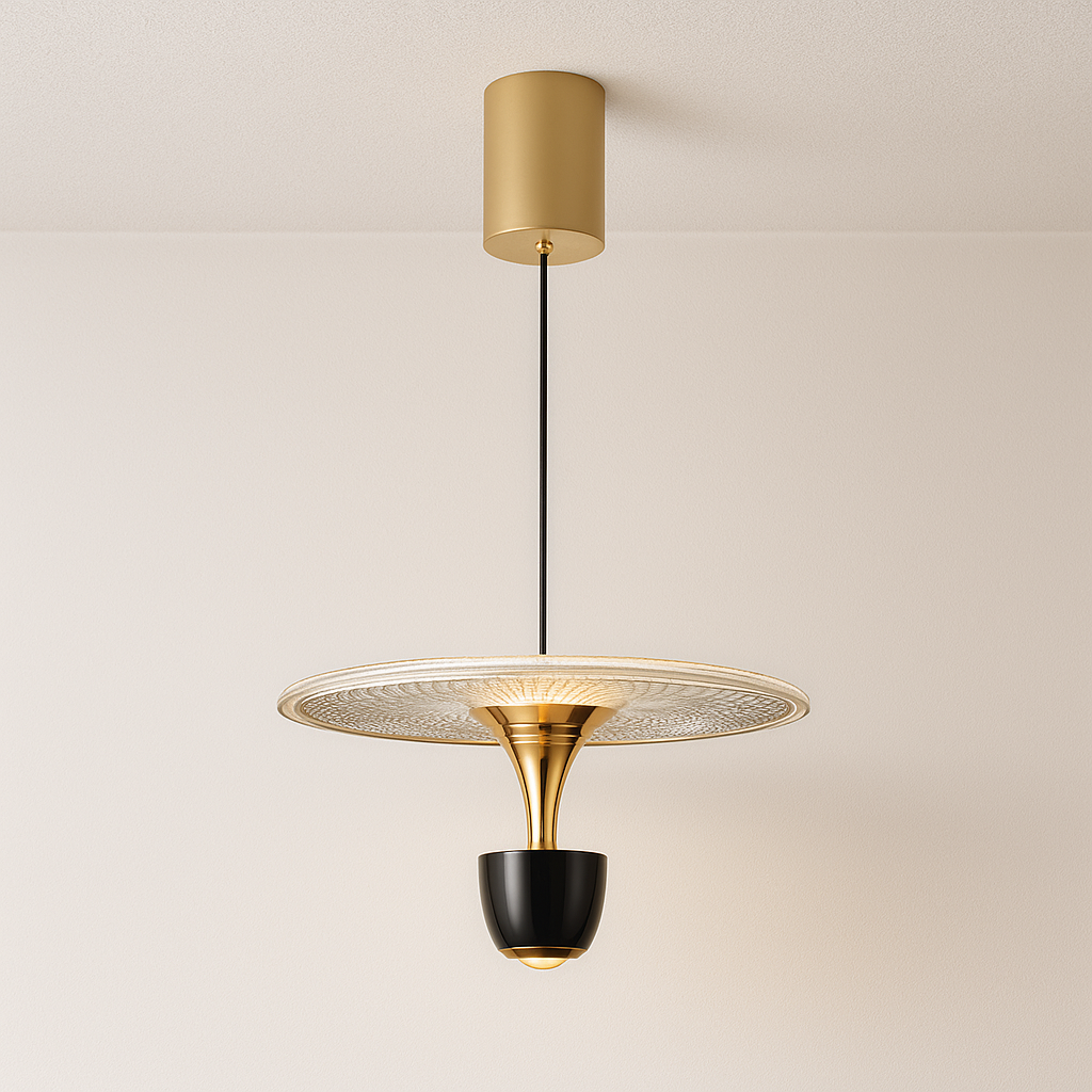 Luminária Pendente Moderna Minimalista LED Acrílico Metal Kimiatto