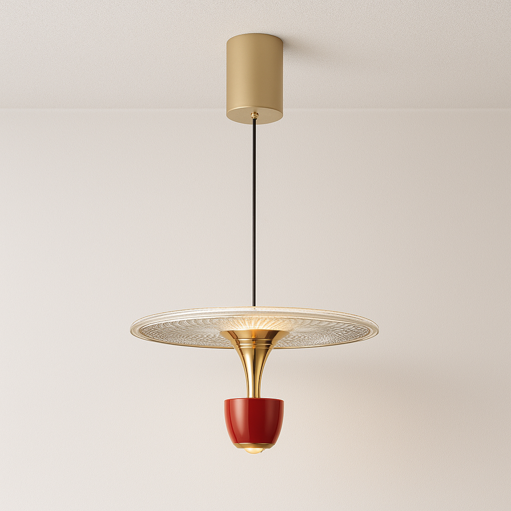 Luminária Pendente Moderna Minimalista LED Acrílico Metal Kimiatto