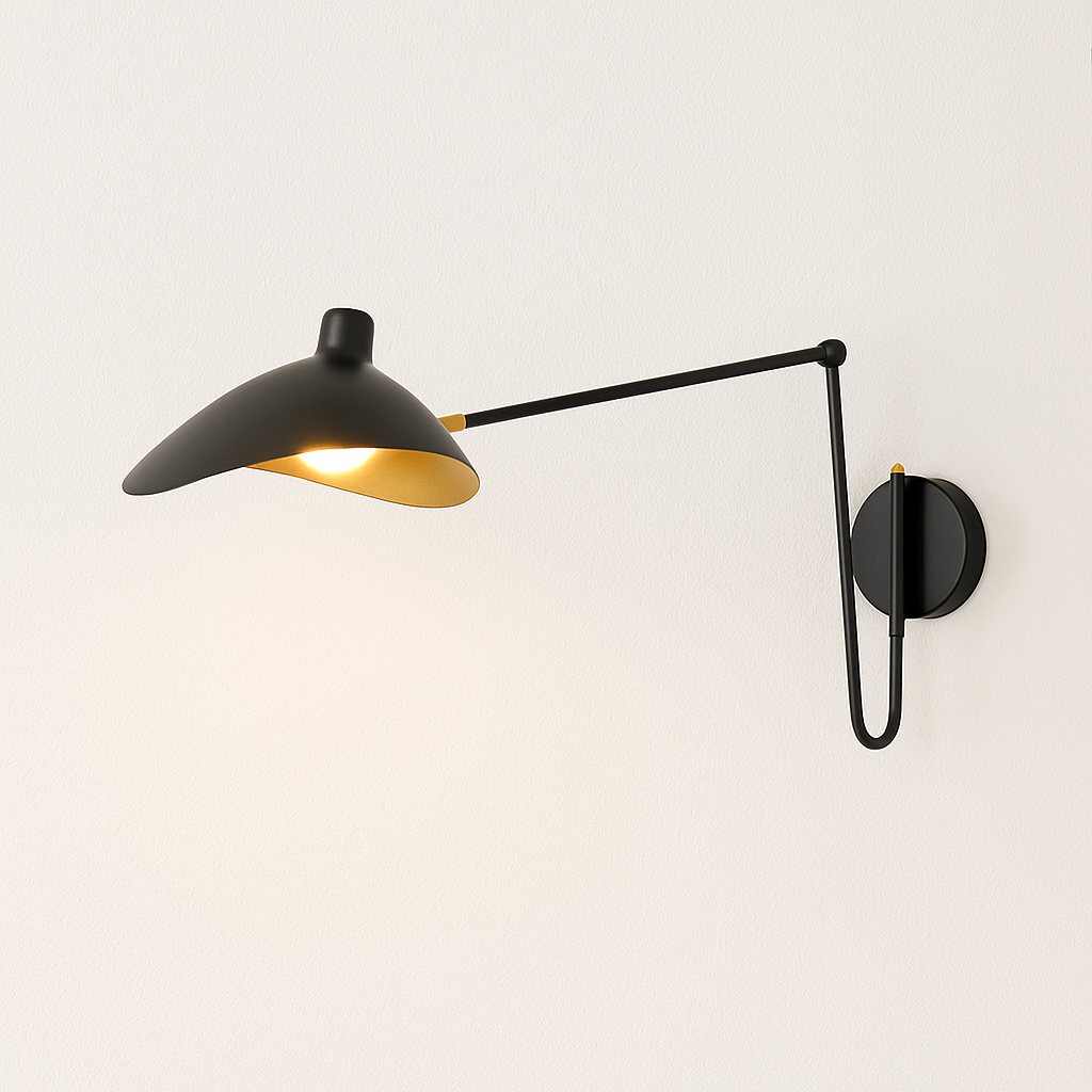 Luminária Arandela Articulada Moderna Minimalista Metal Shoot