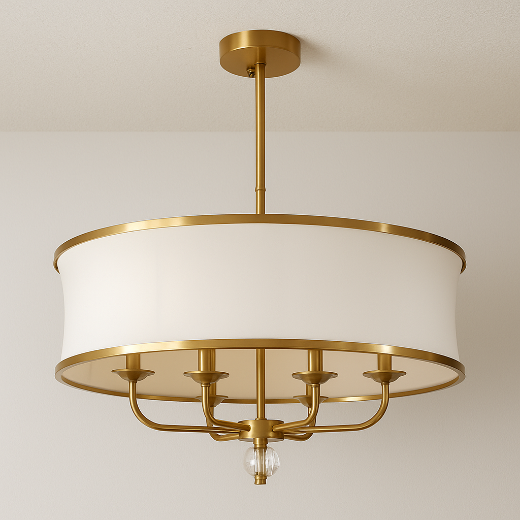 Luminária Pendente Moderna Minimalista Tecido Metal Alfate