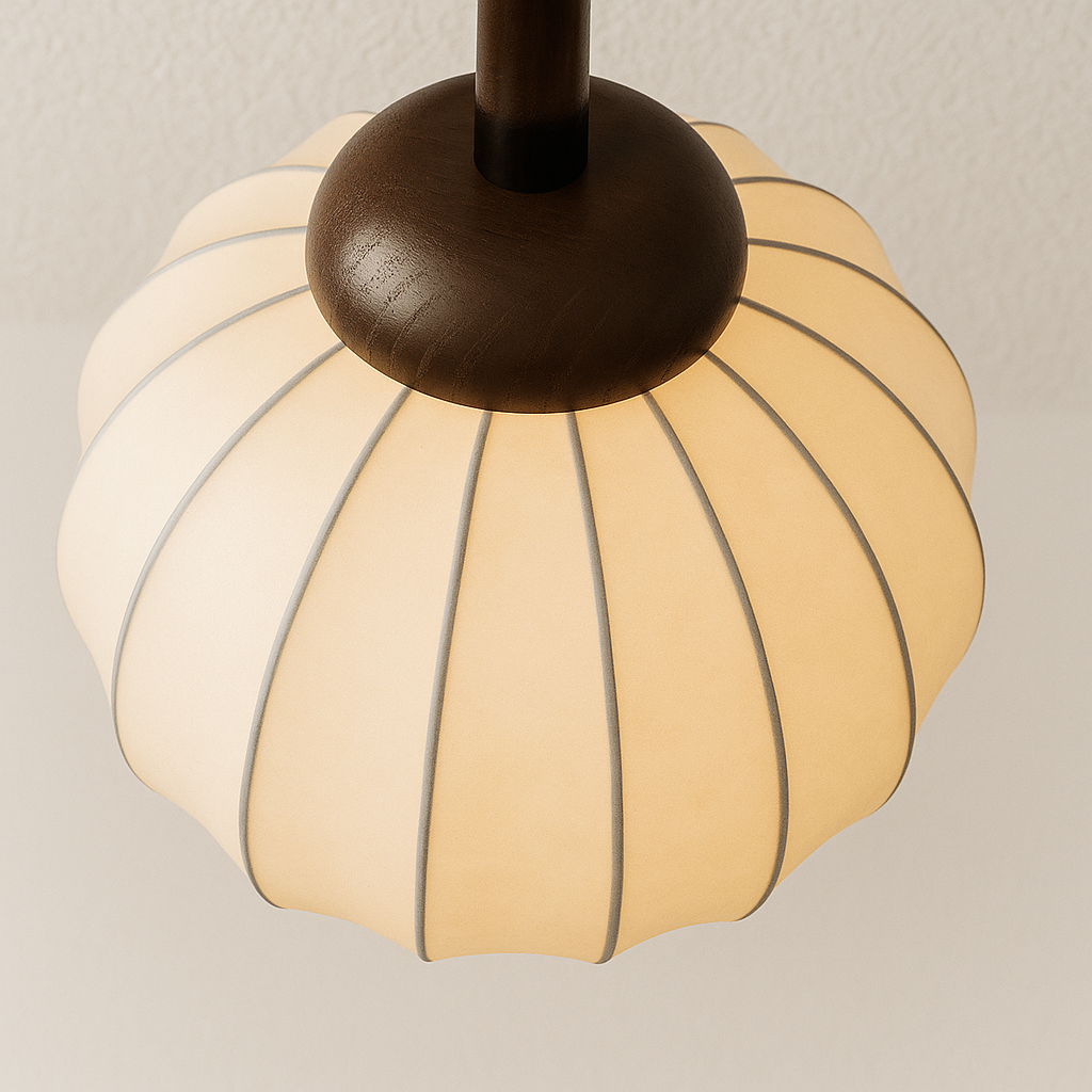 Luminária Pendente Moderna Minimalista Tecido Human