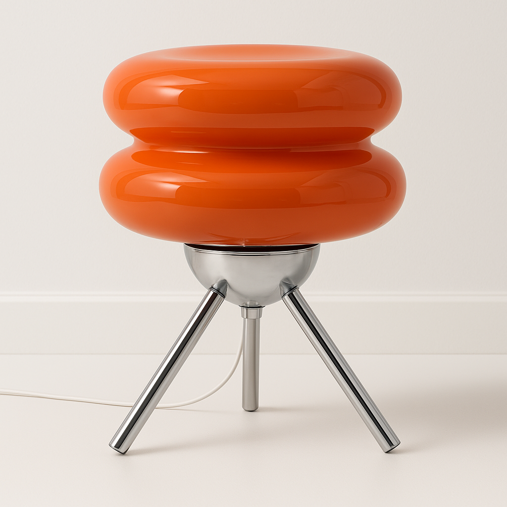 Luminária de Mesa Abajur Moderna Minimalista LED Vidro Joulla