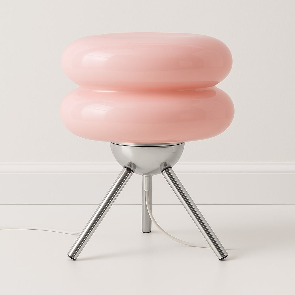 Luminária de Mesa Abajur Moderna Minimalista LED Vidro Joulla