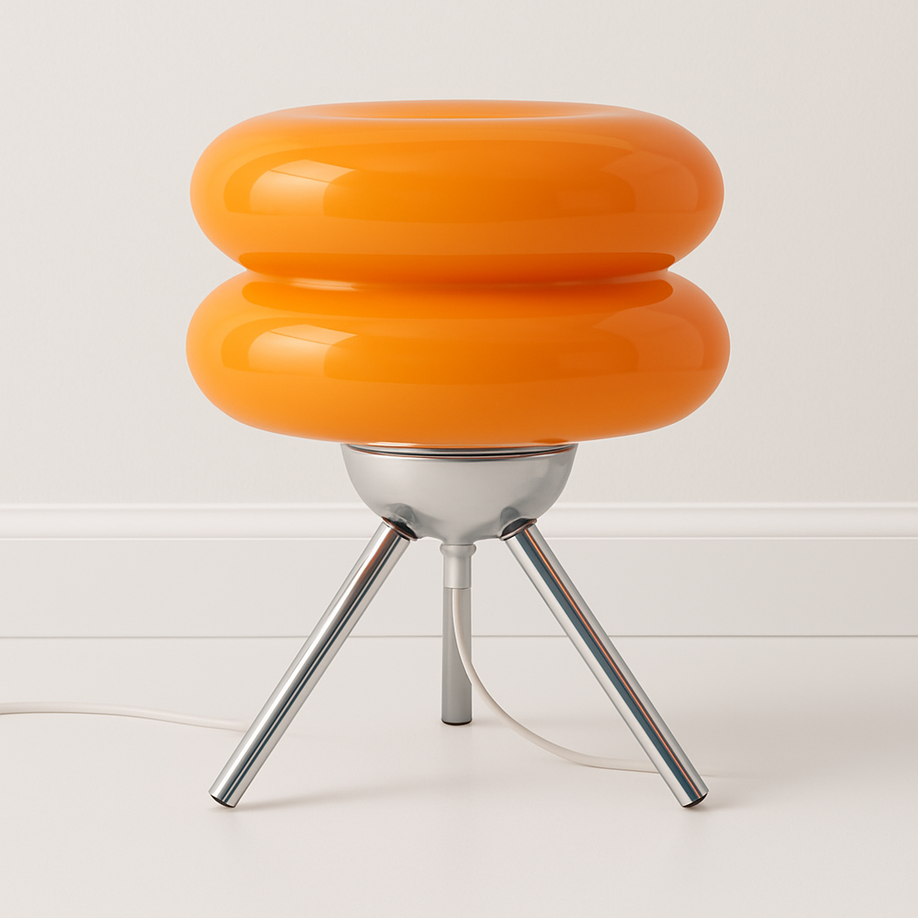 Luminária de Mesa Abajur Moderna Minimalista LED Vidro Joulla