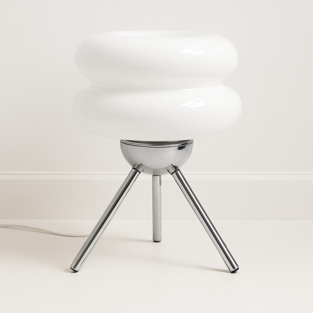 Luminária de Mesa Abajur Moderna Minimalista LED Vidro Joulla