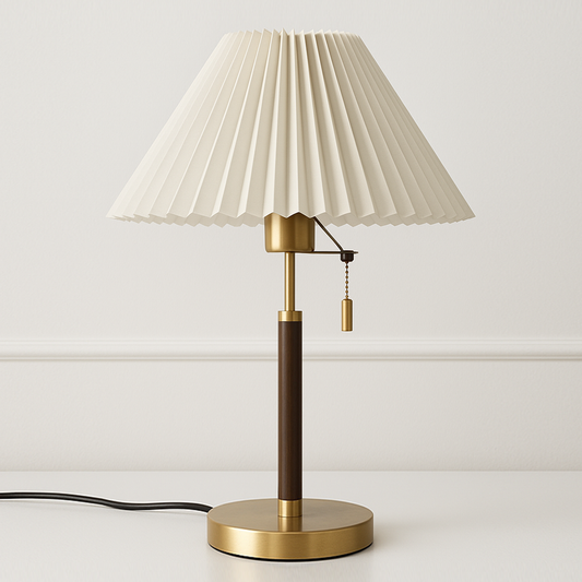 Luminária de Mesa Abajur Moderna Minimalista Tecido Valent