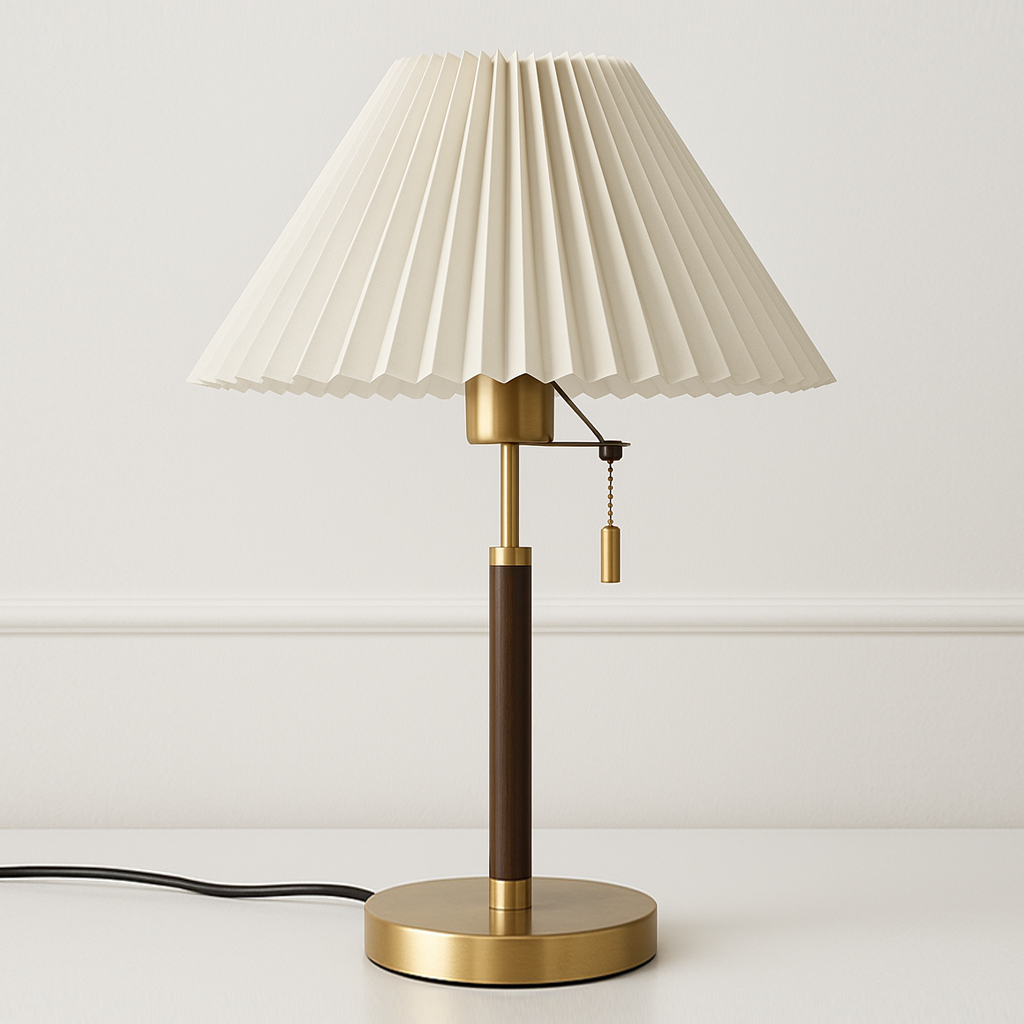 Luminária de Mesa Abajur Moderna Minimalista Tecido Valent