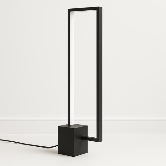 Luminária de Mesa Moderna Minimalista Linear LED Quadra