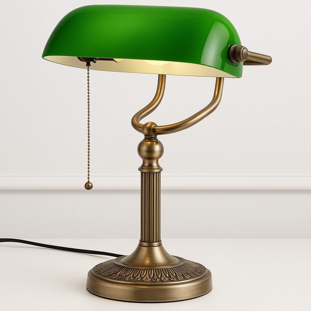 Luminária de Mesa Abajur Moderna Clássica Metal Vidro Hide