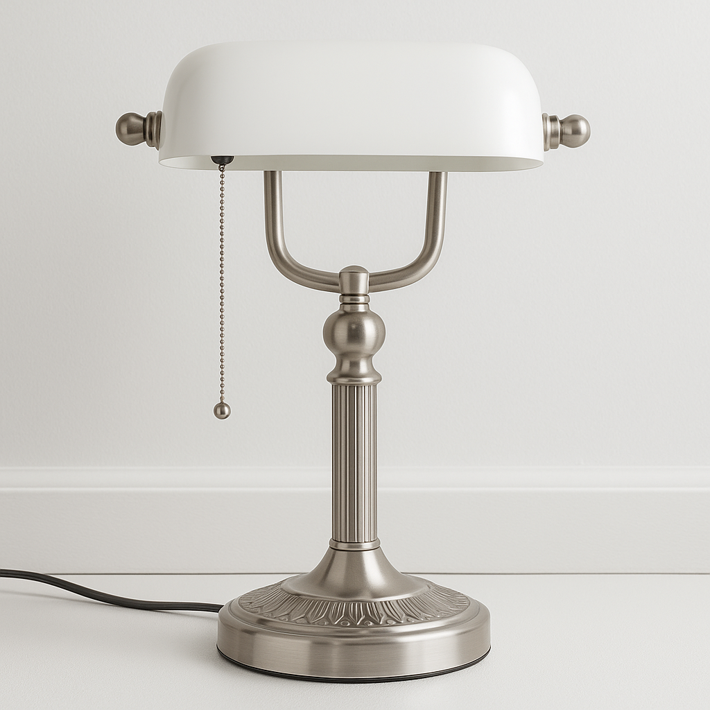 Luminária de Mesa Abajur Moderna Clássica Metal Vidro Hide