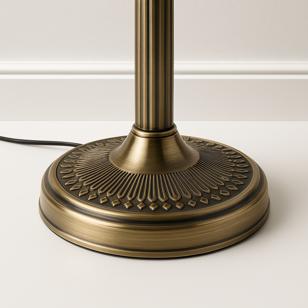 Luminária de Mesa Abajur Moderna Clássica Metal Vidro Hide