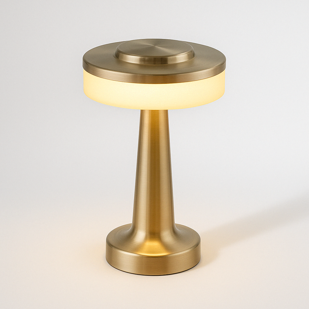 Luminária de Mesa Moderna Minimalista Metal LED Dumbbel