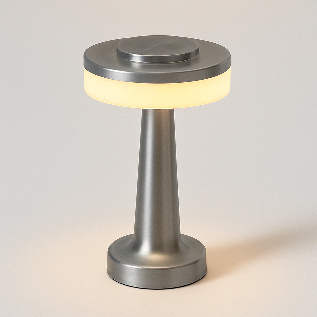 Luminária de Mesa Moderna Minimalista Metal LED Dumbbel