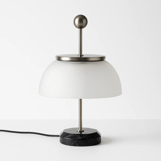 Luminária de Mesa Abajur Moderna Minimalista Metal Vidro Urlin