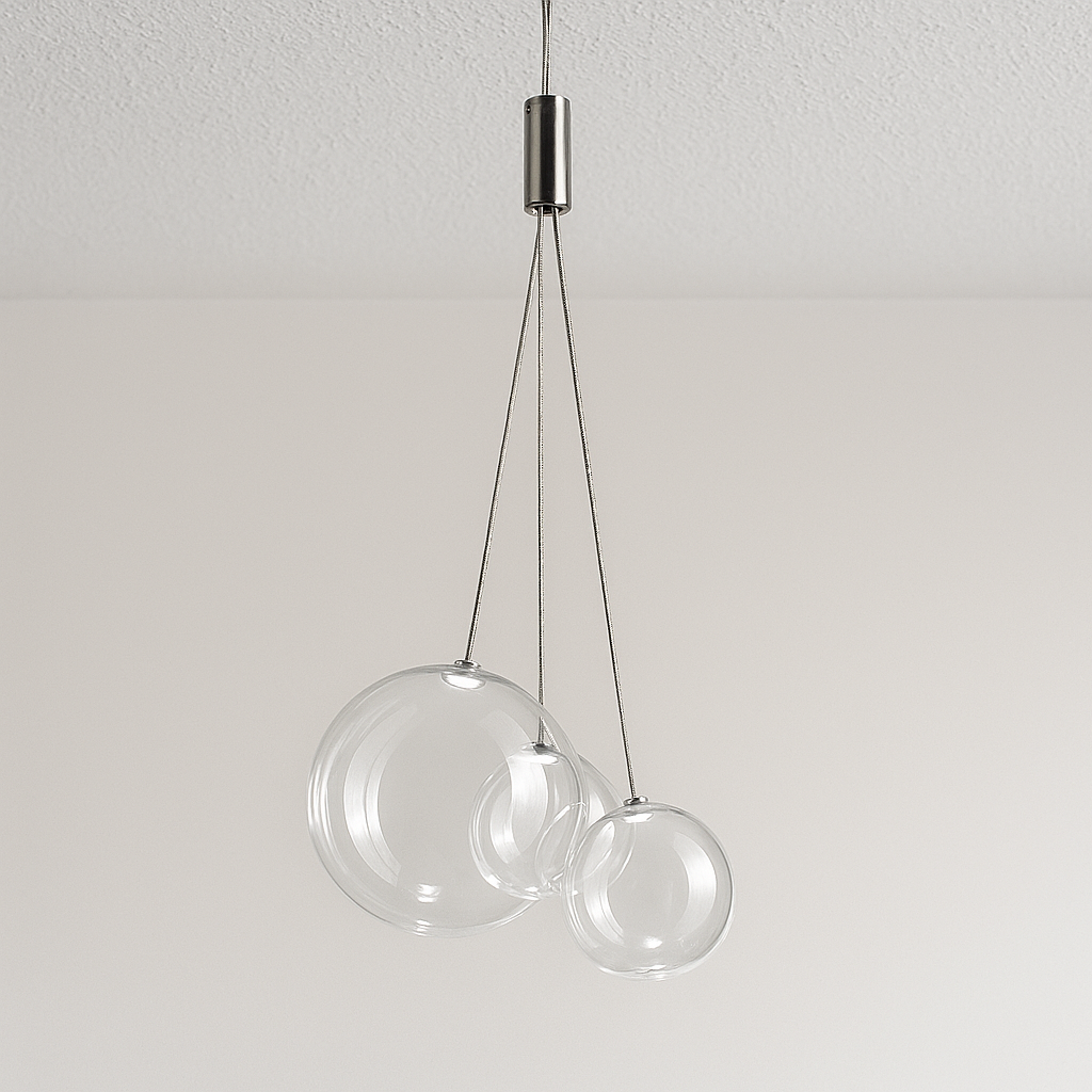 Luminária Pendente Moderno Minimalista Globo de Vidro Yarz