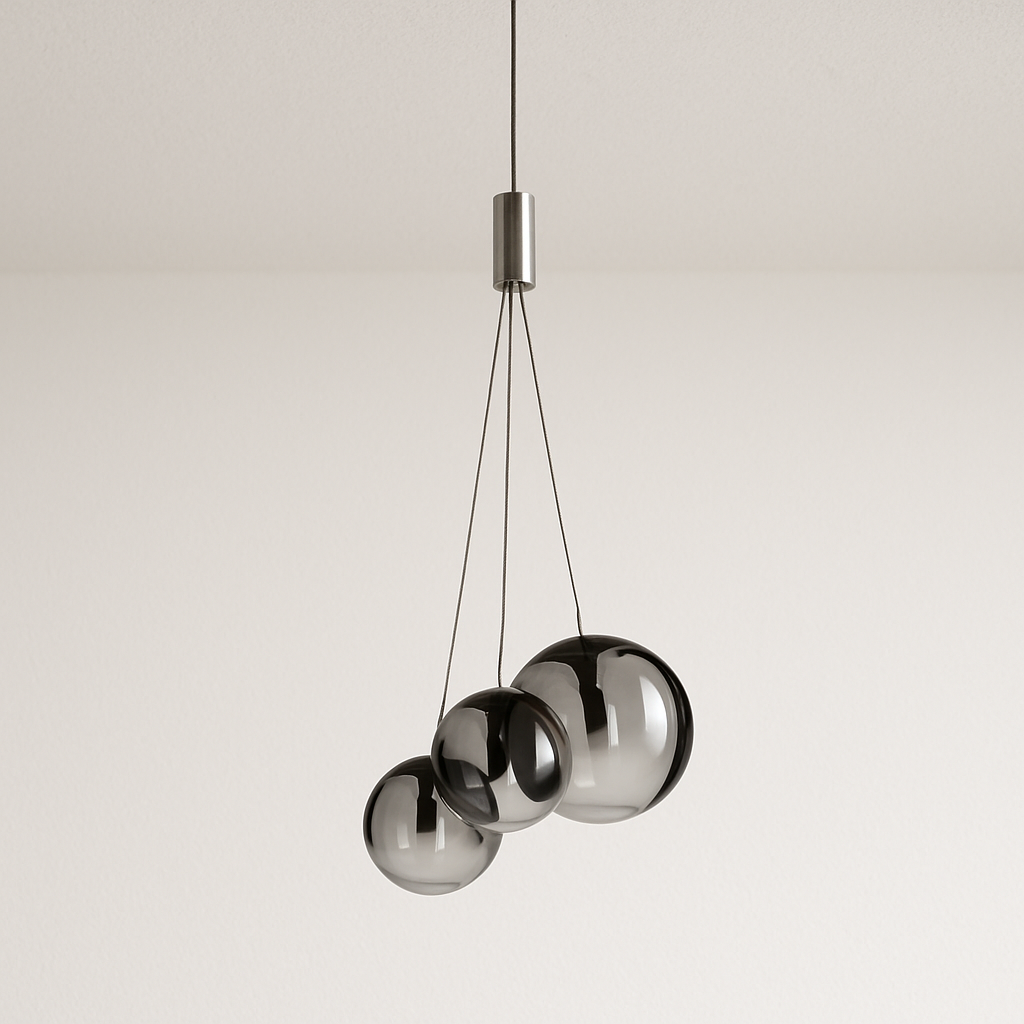 Luminária Pendente Moderno Minimalista Globo de Vidro Yarz