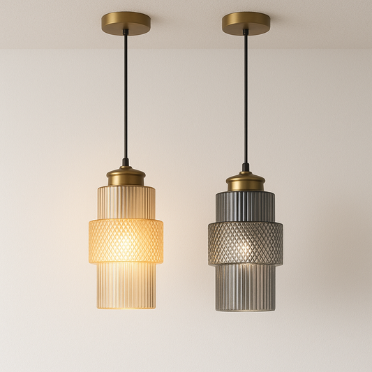Luminária Pendente Moderna Minimalista LED Vidro Metal Sigatto