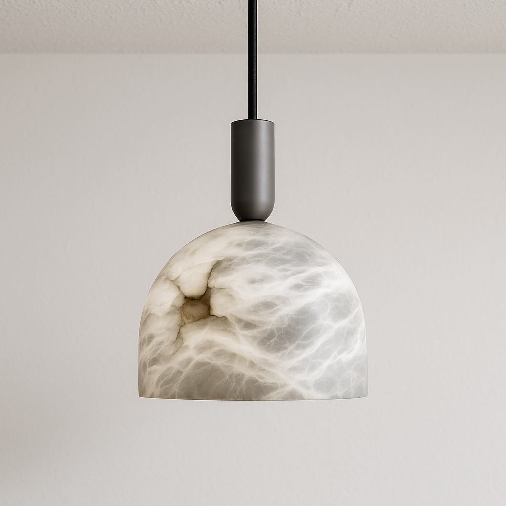 Luminária Pendente Moderna Minimalista LED Mármore Gavanie