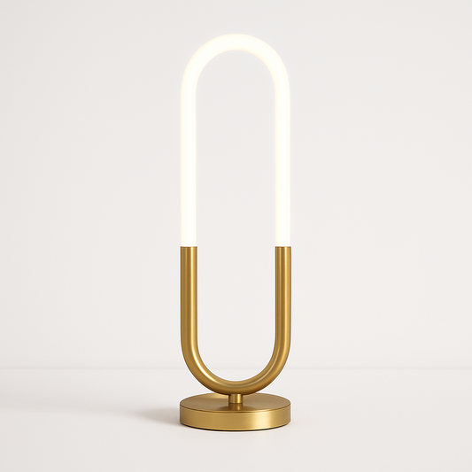 Luminária de Mesa Moderna Minimalista Oval LED Cyber