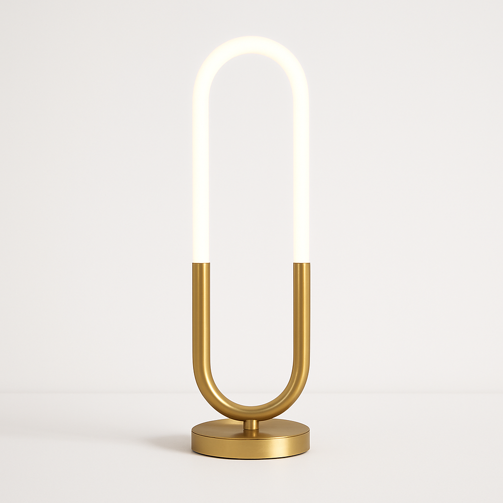 Luminária de Mesa Moderna Minimalista Oval LED Cyber