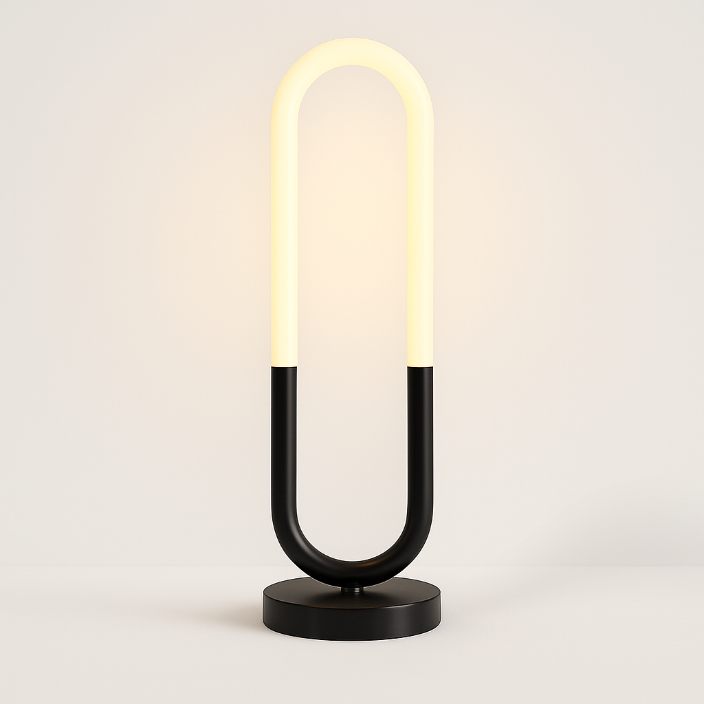 Luminária de Mesa Moderna Minimalista Oval LED Cyber