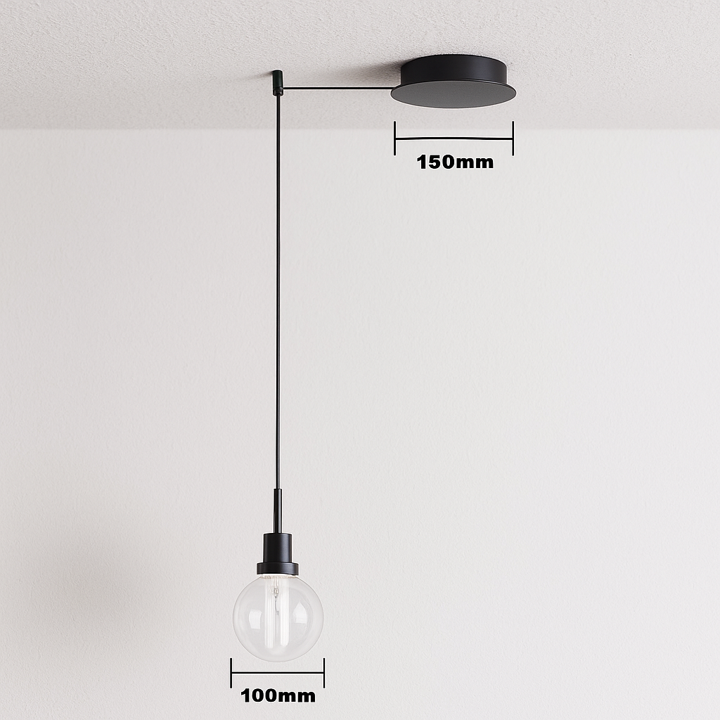 Luminária Pendente Moderna Minimalista LED Alumínio Vidro Tavo